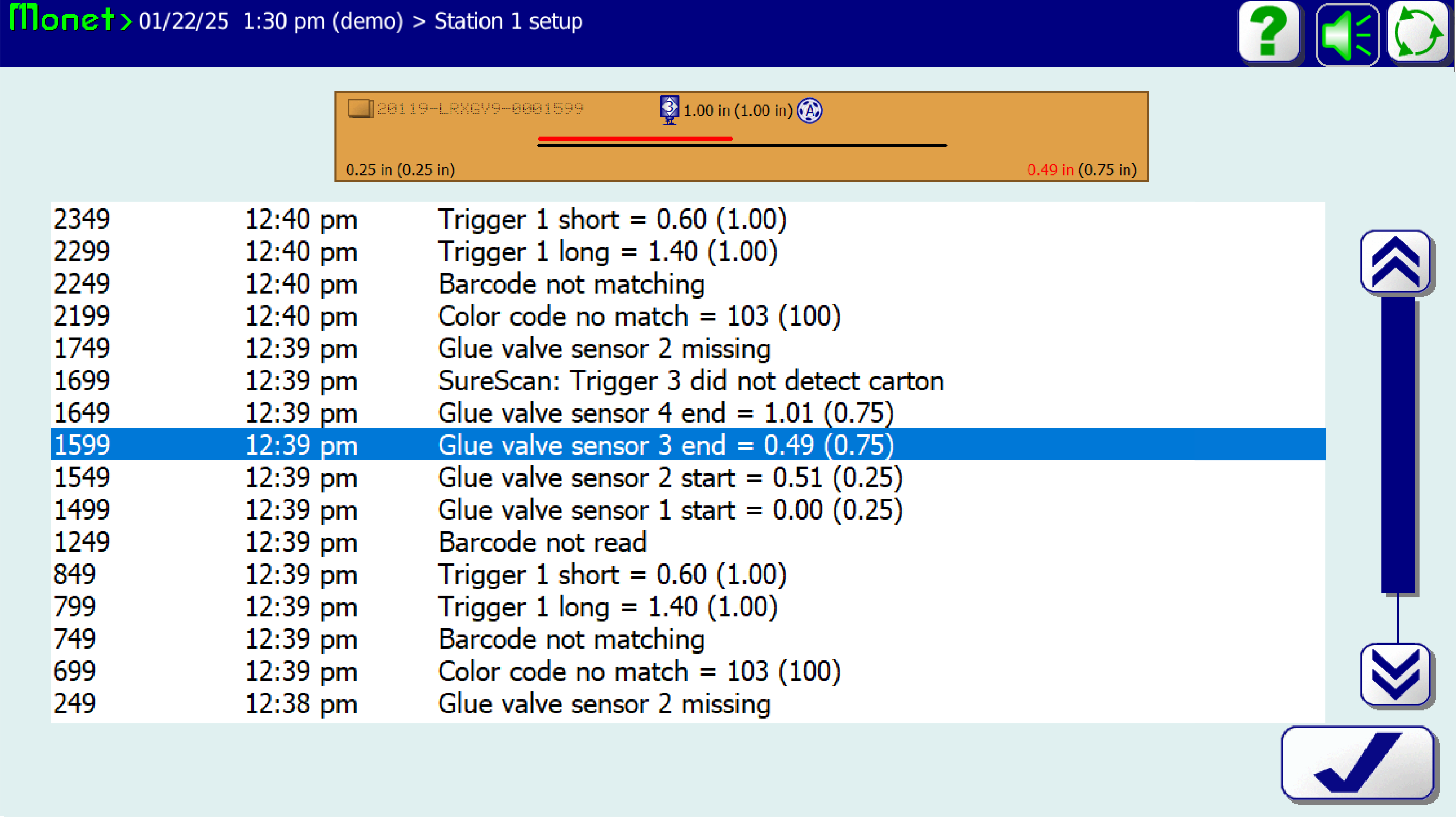 LearyVIEW Flex Reject list